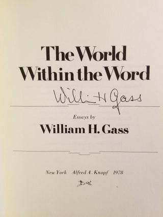 The World Within the Word; Essays [FIRST EDITION]