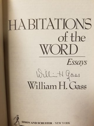 Habitations of the Word; Essays