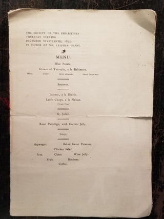 Handwritten Letters from Stephen Crane to Elbert Hubbard and Related Ephemera