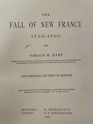 The Fall of New France 1755-1760