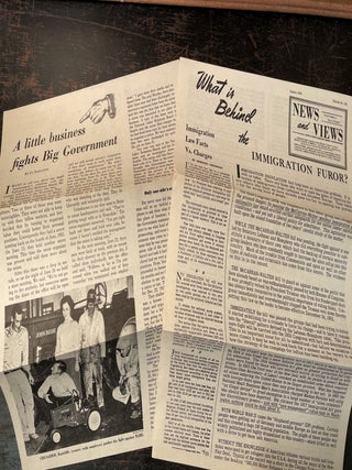 Item #2156 Two Anti-Communist Newsletters. CHURCH LEAGUE OF AMERICA, ANTI-COMMUNISM, ANTI-LABOR
