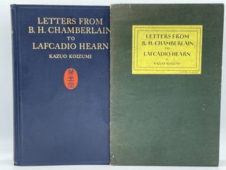 Item #2333 Letters from Basil Hall Chamberlain to Lafcadio Hearn. B. H. CHAMBERLAIN, Lafcadio...