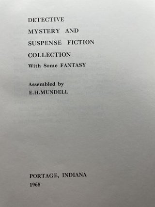 Detective Mystery and Suspense Fiction Collection, With Some Fantasy