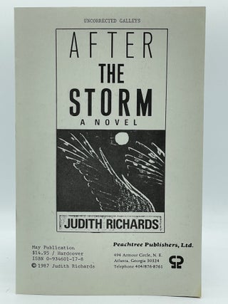 Item #2471 After the Storm [UNCORRECTED PROOF]. Judith RICHARDS