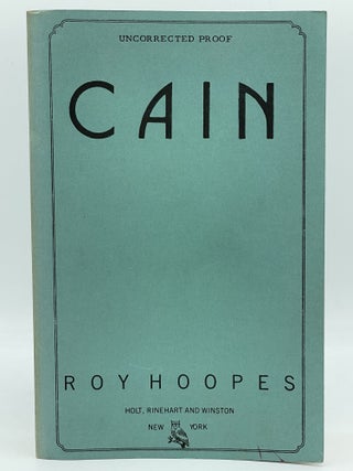 Item #2481 Cain. Roy HOOPES