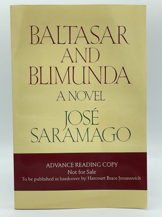 Item #2496 Baltasar and Blimunda. Jose SARAMAGO