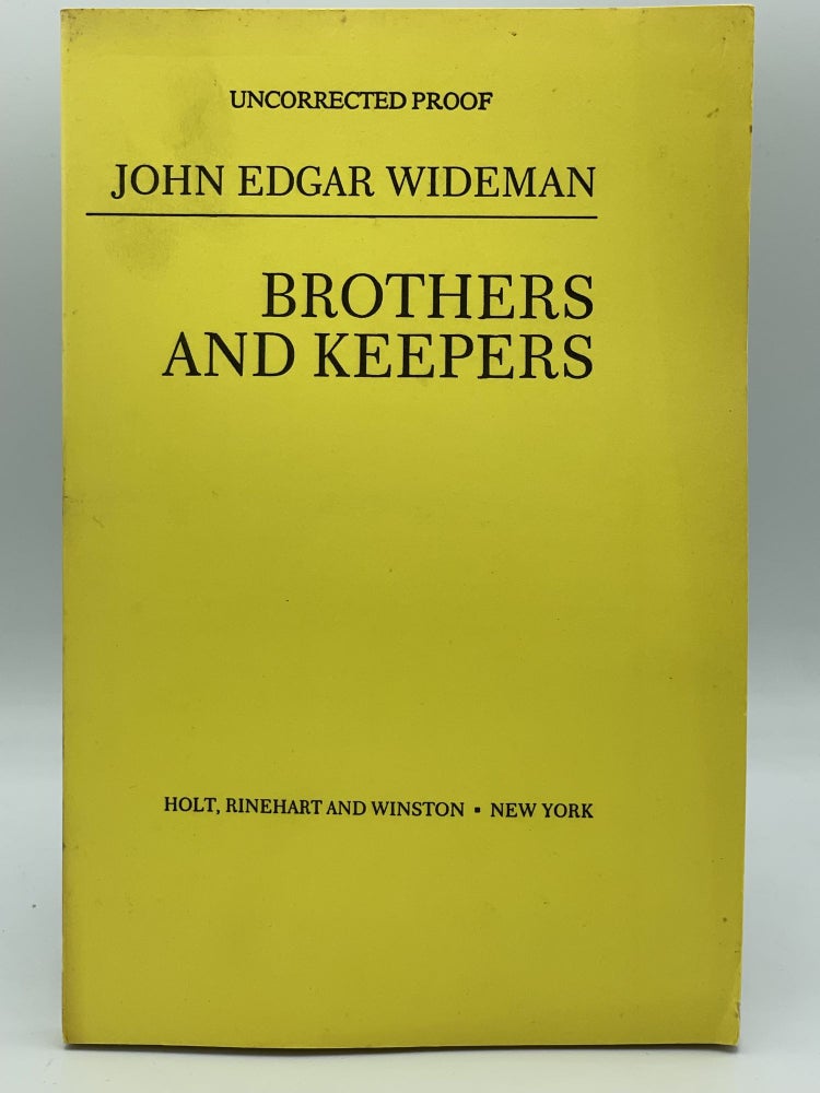 Item #2497 Brothers and Keepers. John Edgar WIDEMAN.