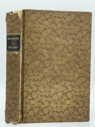 Item #2745 Paneros; Some words on aphrodisiacs and the like. Norman DOUGLAS, SIGNED