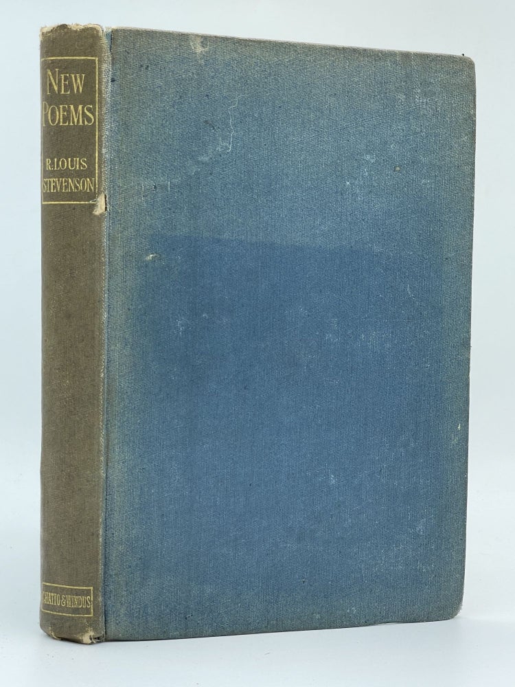 Item #2882 New Poems; And variant readings [FIRST EDITION]. Robert Louis STEVENSON.