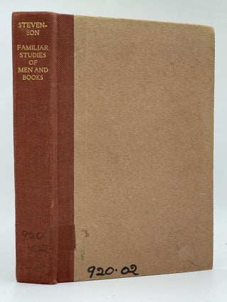 Item #2884 Familiar Studies of Men and Books. Robert Louis STEVENSON
