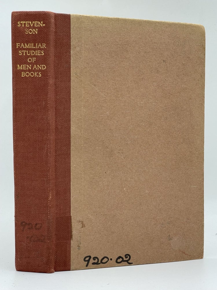 Item #2884 Familiar Studies of Men and Books. Robert Louis STEVENSON.