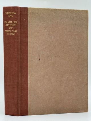 Item #2885 Familiar Studies of Men and Books. Robert Louis STEVENSON