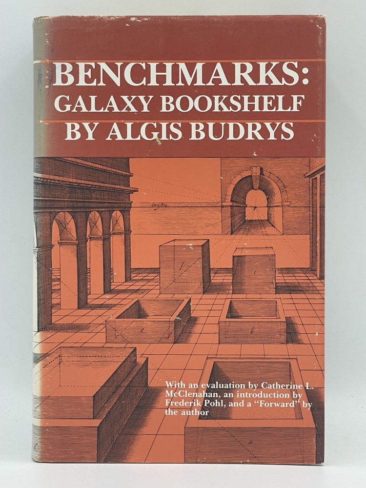 Item #3020 Benchmarks: Galaxy Bookshelf [FIRST EDITION]. Algis BUDRYS.