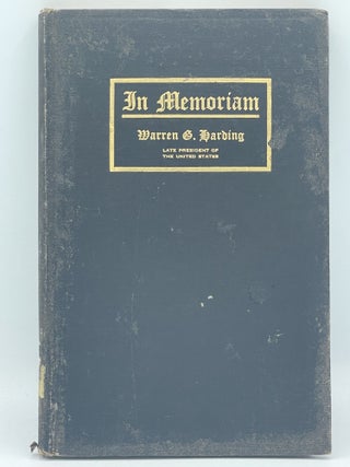 Item #3050 Warren G. Harding: Memorial Address delivered before the joint meeting of the two...