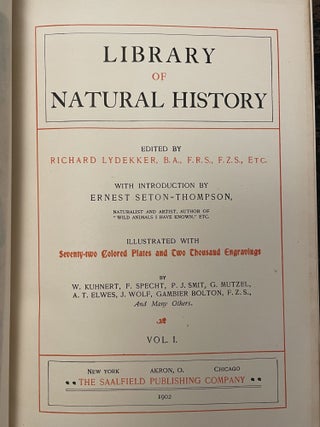 Library of Natural History [complete in 6 volumes]