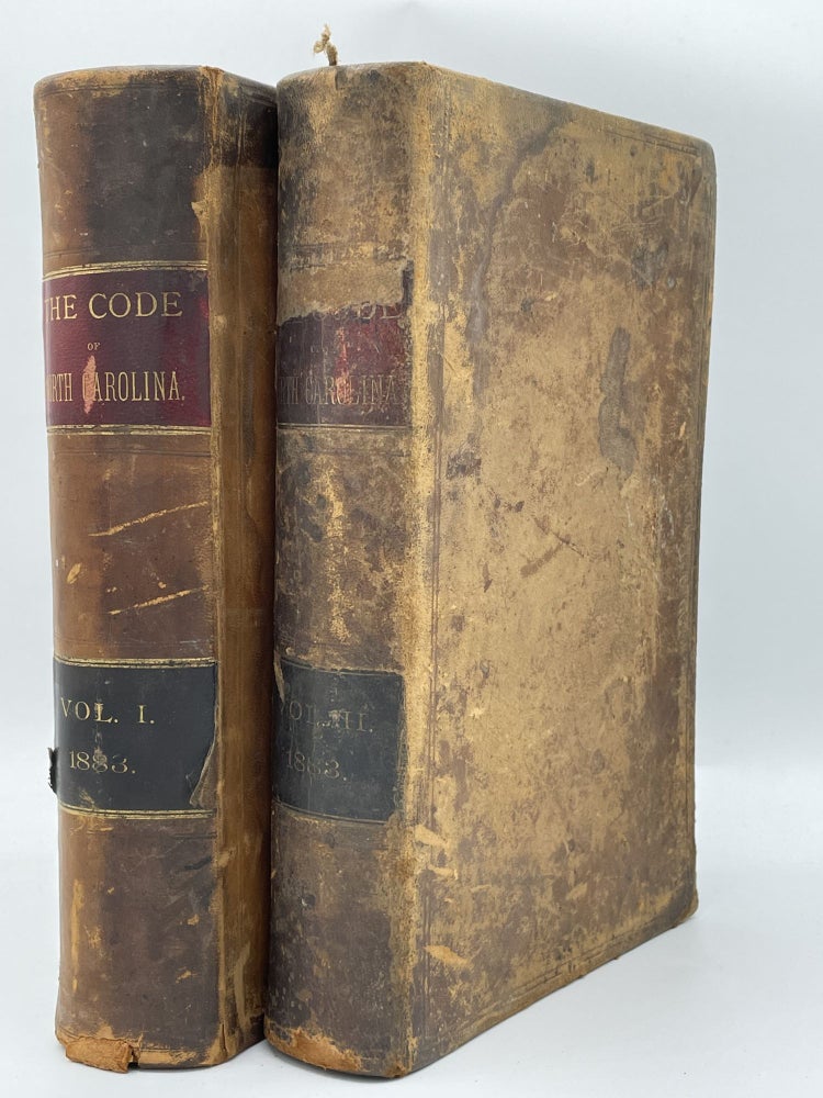 Item #3059 The Code of North Carolina [complete in 2 volumes]. William T. DORTCH, John MANNING, John S. HENDERSON.