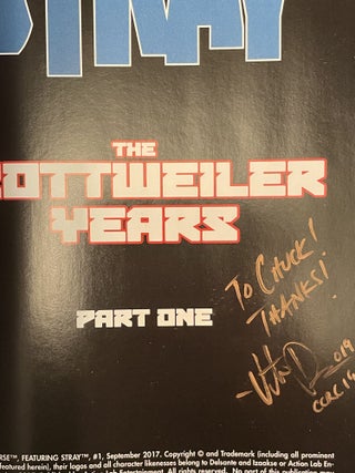 Actionverse featuring Stray: Volume One: The Rottweiler Years [signed by Vito Delsante]