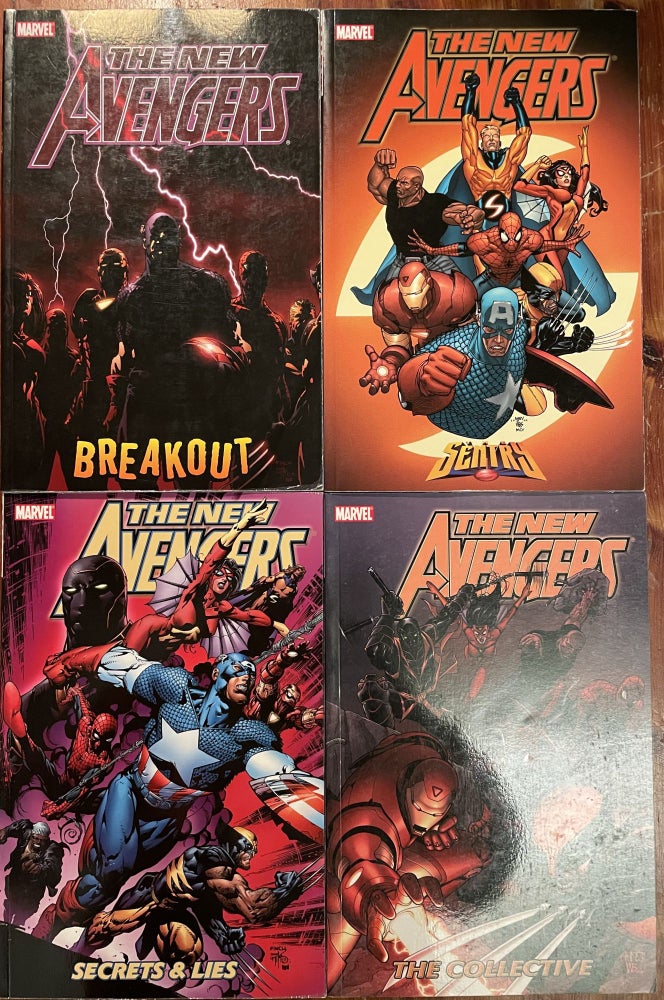 Item #3503 New Avengers Vols. 1-12; Issues 1-60. Brian Michael BENDIS.