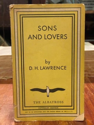 Item #3921 Sons and Lovers; The Albatross Modern Continental Library Volume 292. D. H. LAWRENCE