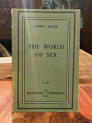 Item #4000 The World of Sex. Henry MILLER