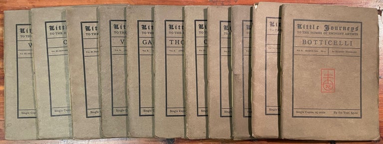 Item #4340 Little Journeys to the Homes of Eminent Artists [11 volumes]. Elbert HUBBARD.