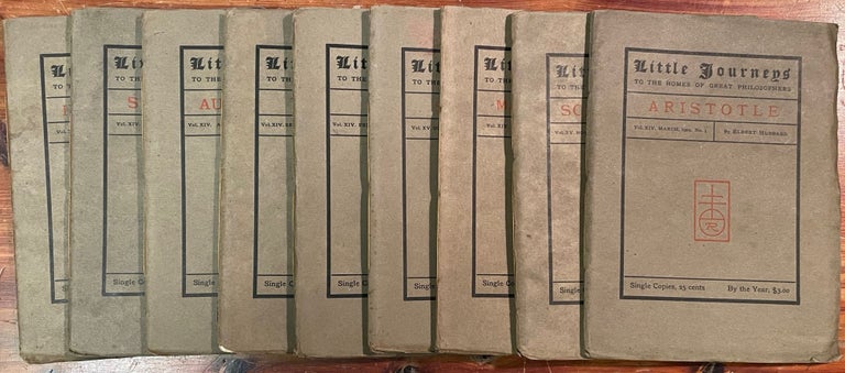 Item #4342 Little Journeys to the Homes of Great Philosophers [9 volumes]. Elbert HUBBARD.