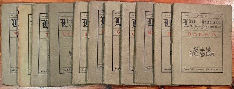 Item #4343 Little Journeys to the Homes of Great Scientists [11 volumes]. Elbert HUBBARD.