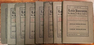 Item #4344 Little Journeys to the Homes of Great Lovers [8 volumes]. Elbert HUBBARD