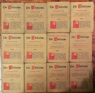 The Philistine [1906 series complete in 12 volumes]; A Periodical of Protest