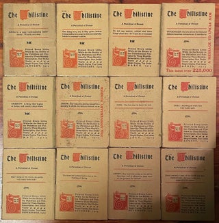 The Philistine [1914 series complete in 12 volumes]; A Periodical of Protest