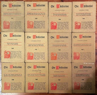 The Philistine [1909 series complete in 12 volumes]; A Periodical of Protest