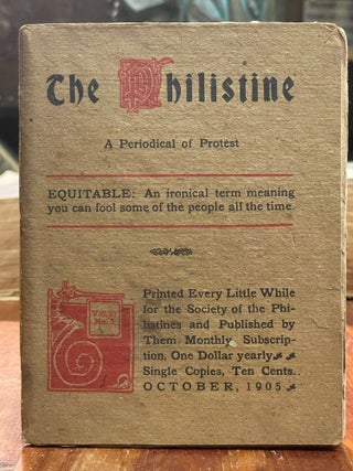 Item #4438 The Philistine: October, 1905; A Periodical of Protest. Elbert HUBBARD