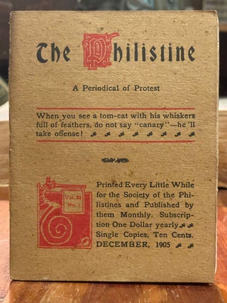 Item #4439 The Philistine: December, 1905; A Periodical of Protest. Elbert HUBBARD