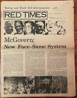 Item #4503 Red Times: July 24, 1972; Vol. 2, No. 10. DETROIT YOUTH AGAINST WAR AND FASCISM