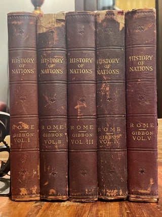 Item #4645 The History of the Decline and Fall of the Roman Empire [5 volumes]. Edward GIBBON