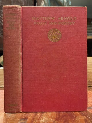 Item #4670 Prose and Poetry. Matthew ARNOLD