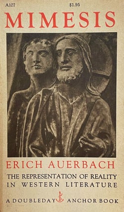 Item #5435 Mimesis; The representation of reality in Western literature. Erish AUERBACH