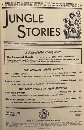 Jungle Stories Vol. 2, No. 3 Fall 1942