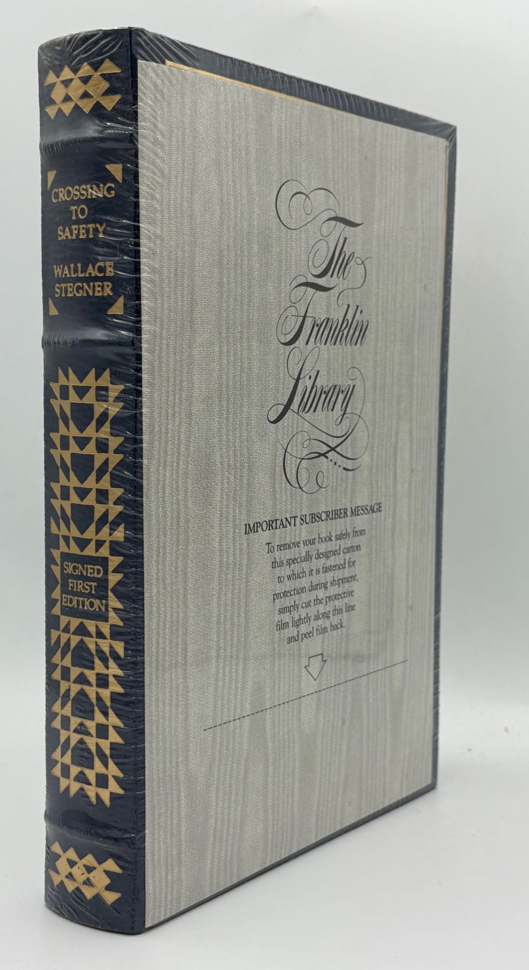 Crossing to Safety FIRST EDITION Wallace STEGNER, SIGNED First Edition